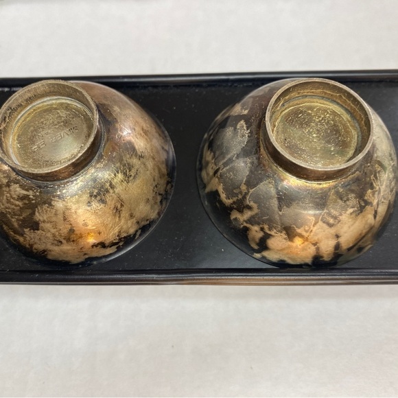 Vintage 𝅺Salt And Pepper Cellar Silver EP Made in Japan - Picture 5 of 14